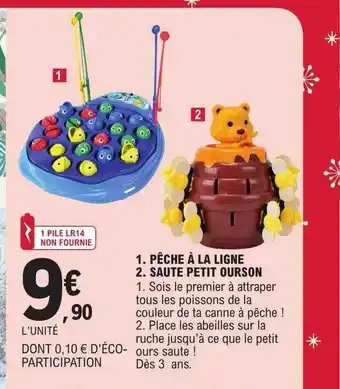E.Leclerc Pêche à la ligne, saute petit ourson offre