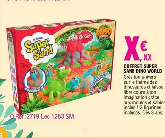 E.Leclerc Coffret super sand dino world offre
