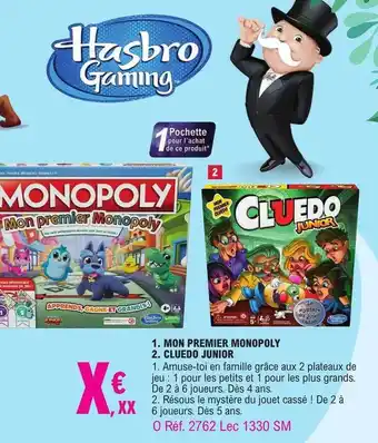 Mon premier monopoly, cluedo junior