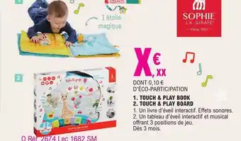 Touch & play book, touch & play board