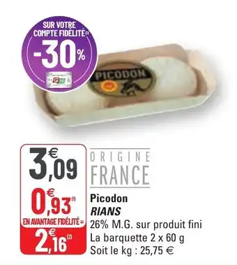 G20 Picodon RIANS offre