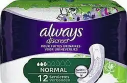 Casino Supermarchés Serviettes pour fuites urinaires ALWAYS discreet offre