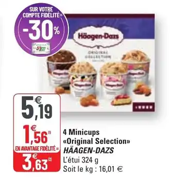 G20 4 Minicups Original Selection offre