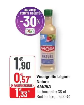 G20 Vinaigrette Légère Nature offre