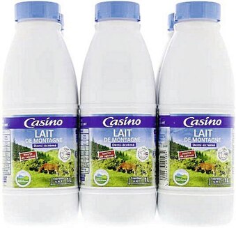 Casino Supermarchés Lait de Montagne Demi-écrémé 15,5% M.G. offre