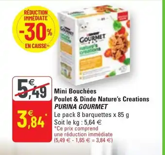 G20 Mini Bouchées Poulet & Dinde Nature's Creations offre