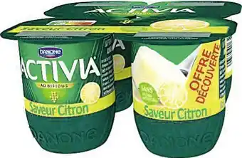 Casino Supermarchés Activia au Bifidus saveur citron offre