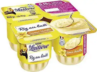 Riz au lait saveur vanille La Laitière