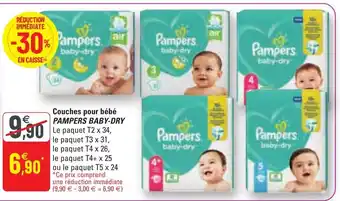 G20 Couches pour bébé offre