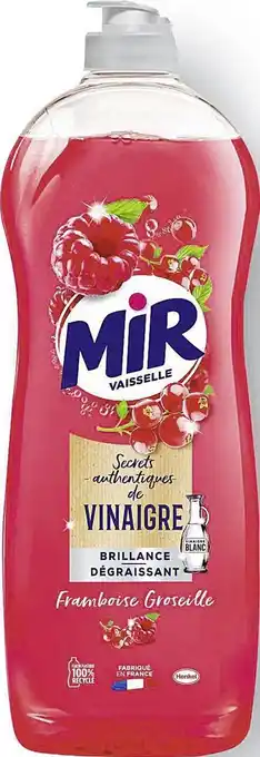 Casino Supermarchés Liquide vaisselle Secrets de Vinaigre Framboise-Groseille VAISSELLE offre