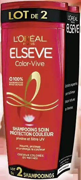 Casino Supermarchés Shampooing Color-Vive Elsève offre