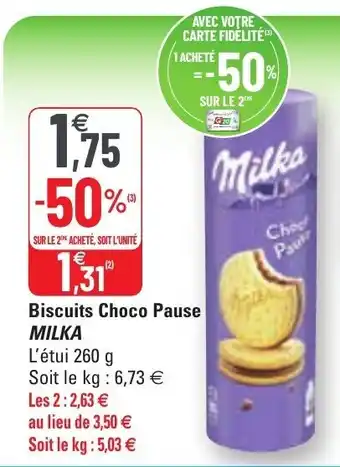 G20 Biscuits Choco Pause offre