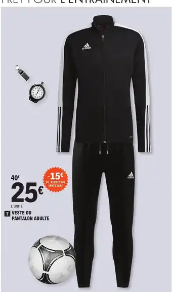 E.Leclerc Sport Veste Ou Pantalon adulte offre