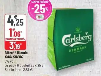 G20 Bière Blonde offre