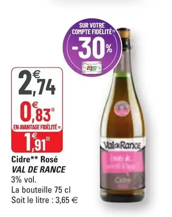 G20 Cidre Rosé offre