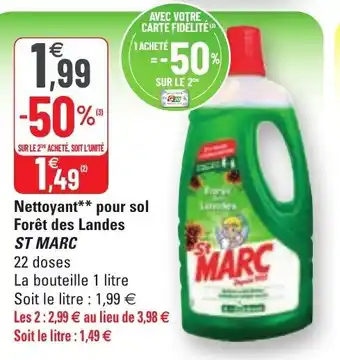 G20 Nettoyant pour sol Forêt des Landes offre