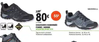 E.Leclerc Sport Chaussures Randonnée Femme/Homme offre