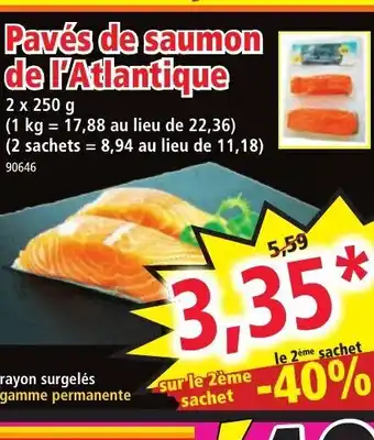 Pavés de Saumon de l'Atlantique