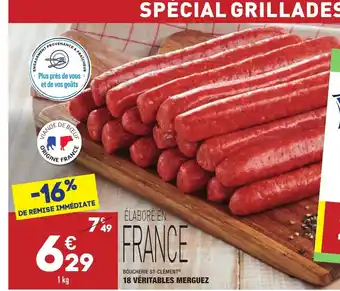 ALDI 18 Véritables merguez offre