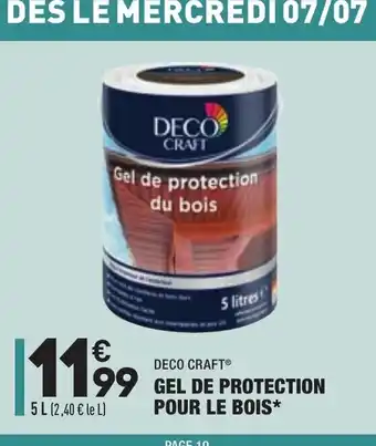 ALDI Gel de protection pour le bois offre