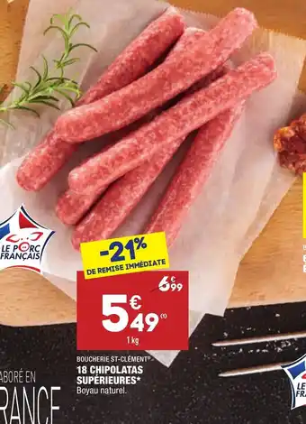ALDI 18 chipolatas supérieures offre