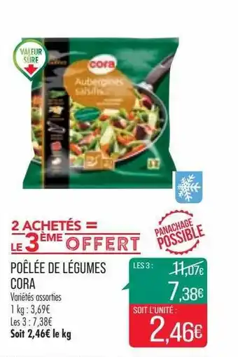 Match Poêlée de légumes cora offre