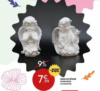 Ange en résine