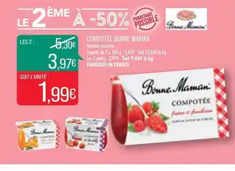Match Compotée bonne maman offre