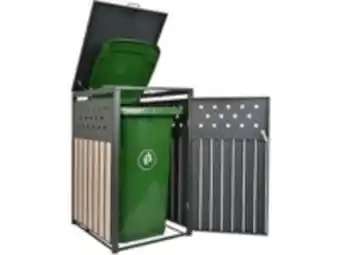 E.Leclerc Brico Cache poubelle "idaho" - 67.5 x 80 x 116 cm - anthracite offre