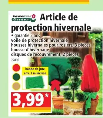 Norma Article de Protection Hivernale offre