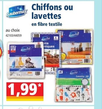 Norma Chiffons Ou Lavettes offre