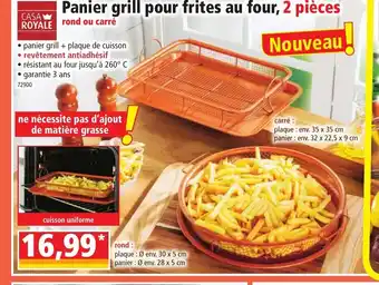Norma Panier Grill Pour Frites Au Four 2 pièces offre