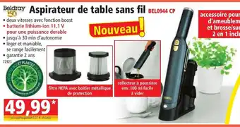 Norma Aspirateur de Table Sans Fil offre
