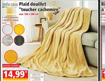 Norma Plaid Douillet Tourche Cachemire offre