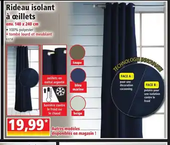 Norma Rideau Isolant à œillets offre
