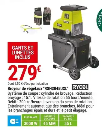 Gamm vert Broyeur de Végétaux SH3045UXL offre