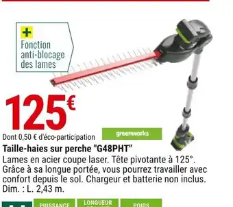 Gamm vert Taille-Haies Sur Perche G48PHT offre