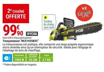 Gamm vert Tronçonneuse RCS1935B2C offre