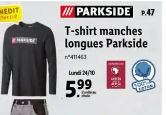Lidl T-shirt Manches Longues Parkside offre