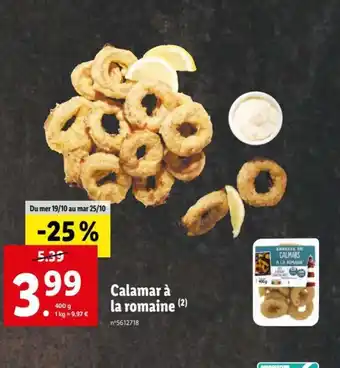 Lidl Calamar à La Romaine offre