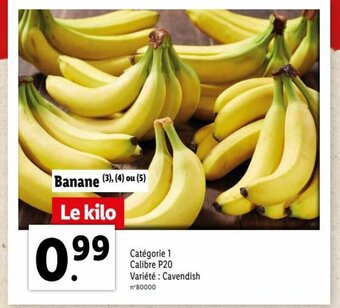 Lidl Banane offre