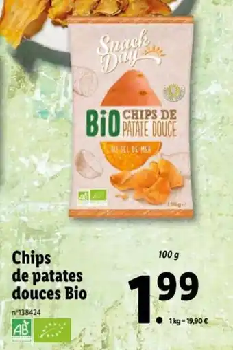 Lidl Chips de Patates Douces Bio offre