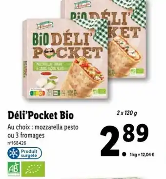 Lidl Deli Pocket Bio offre