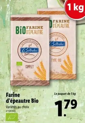 Lidl Farine d'épeautre Bio offre