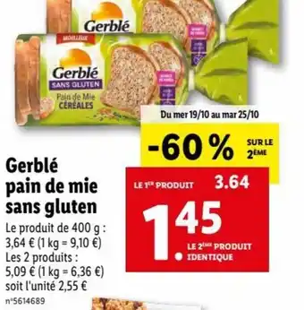 Gerblé Pain de Mie Sans Gluten