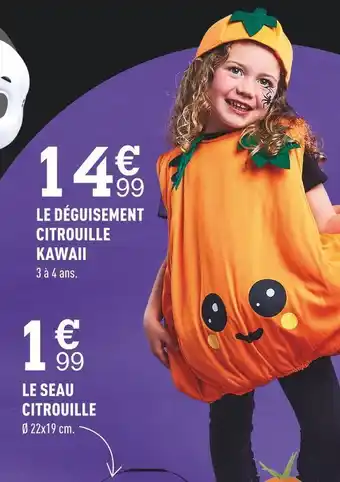 Le déguisement citrouille kawaii
