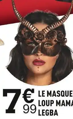 Centrakor Le masque loup mama legba offre