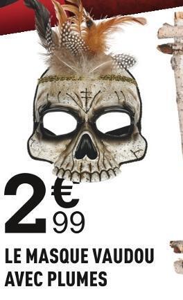 Centrakor Le masque vaudou avec plumes offre