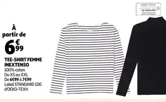 Auchan In extenso tee-shirt femme offre