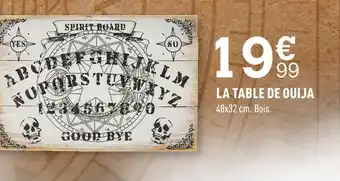 Centrakor La table de ouija offre